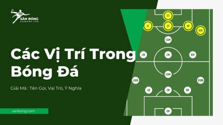 Giải Mã Các Vị Trí Trong Bóng Đá